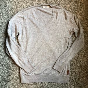 Ben Sherman gray lightweight v neck sweater